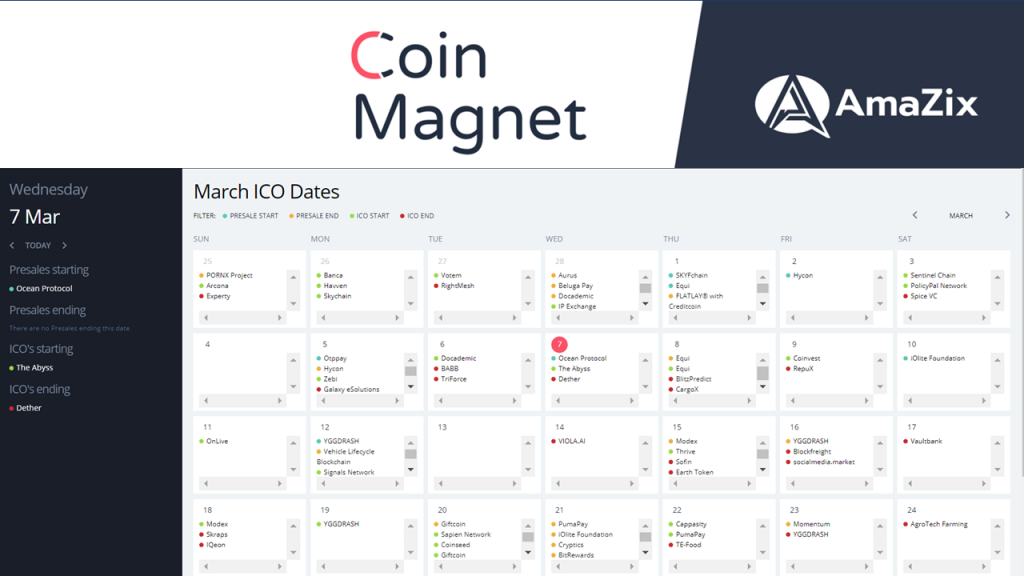  ICO calendar